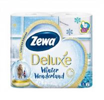 Туалетная бумага Zewa Deluxe Winter 4 рулона, 3 слоя