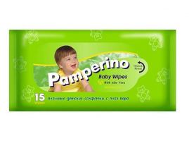Влажные салфетки для детей Pamperino 15 шт